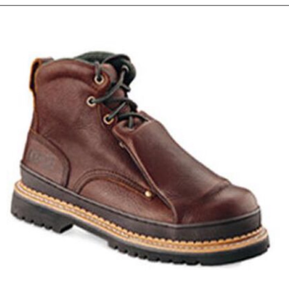 Brand New LEHIGH Leather Steel Toe Safety Shoes Metatarsal Guard Work Boots